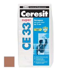Затирка цементная Ceresit CE 33 Super Какао 2 кг