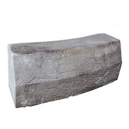 Бордюр из искусственного камня Kamrock 76016 высокий выгнутый серый