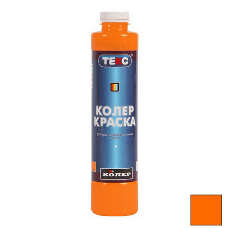 Колер-краска Текс №02 оранжевая 0,75 л