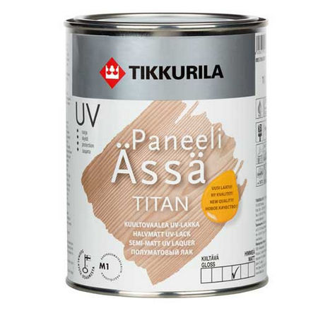 Лак Tikkurila Paneli Assa Titan полуматовый 3 л